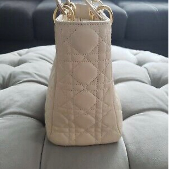 Authentic Christian Dior Lady Dior Yvory cream bag - Picture 4 of 8